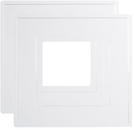 rhinocables, Single Socket Cover, Light Switch Cover for Wall Light - Plastic Plate, Light Switch Frame or Single Plug Socket Cover, Clear Back Panel - Great Home Improvement Accessories (2 Clear)