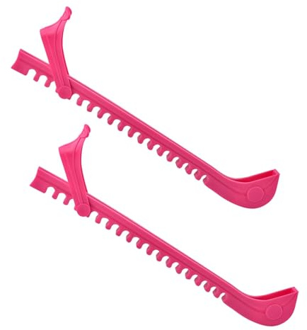 CUNTAUK Skridskoskydd, hockeyskor, skridskobladskydd, justerbara spännen skridskoåkningsskydd, figur, skridskoåkning, skydd, ishockey, tillbehör för skridskoåkning, hockey, konstskridskor (röd, stor)