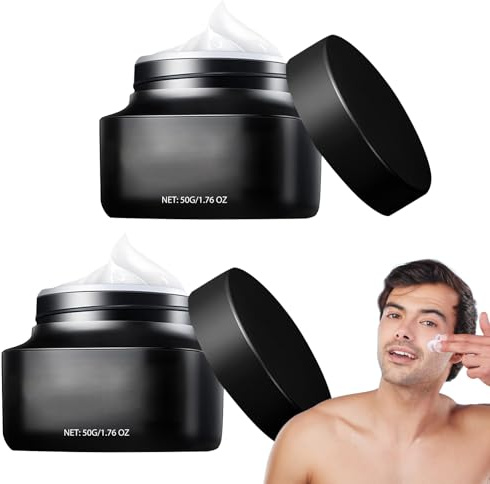 Crème De Maquillage Pour Hommes, 2 Pièces Crème Légère Crème Pour Le Visage, Rafraîchissante Et Non Grasse, Dissimule Les Marques D'acné, Illumine La Peau Et Cache Les Pores