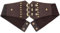 Scinzene Damen Tied Waspie Gürtel Schwarz Korsett Ledergürtel, Piraten Korsett Damen, Korsage Damen, Braunes Korsett, Korsett Braun, Piratenkostüm Damen Korsett, Für Kleid Mantel Shirt Cosplay Kostüm