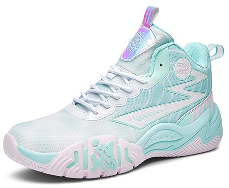 Bolognifi Chaussures de Basket-Ball for Hommes, Chaussures de Sport, Respirantes, antidérapantes, légères, amortissantes, Chaussures d'entraînement décontractées Cadeaux