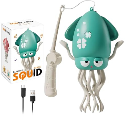 Dancing Octopus Toy with Lights & Music – Smart Obstacle Avoidance Crawling Toy for Cats & Dogs, Dog Birthday Present,Dog Toys,Automatic Movement Chasing Toy for Indoor Pets