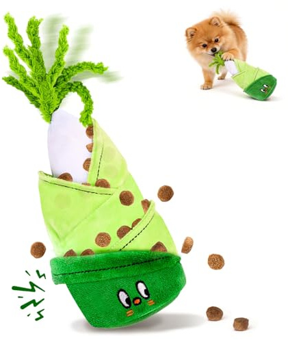 GoldenSun Jouet pour Chien d’Occupation en Peluche, Cache-Friandises Interactif, Stimulation Mentale, Réduit l’Ennui