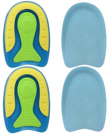 2 Pairs Gel Heel Pads for Plantar Fasciitis Relief - Achilles Tendonitis Relief Heel Protectors Support and Comfort for Men and Women, Daily Walking, Running, and Sports