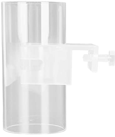 Aquarium Fish Food Feeder Tube Transparent Acrylic Adjustable Floating Food Dish Wall Mounted Fixed Point Feeding for Fish Tank Feeding Bowls Tube