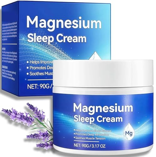 Magnesium Butter Cream for Better Sleep & Relaxation - Soothing Body Lotion with Magnesium Cream for Restful Sleep, Soothes Mind, Moisturizing Night Creams