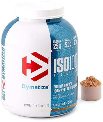 Dymatize ISO 100 Chocolate Coconut 2,2kg - Whey Protein Hydrolysat + Isolat Pulver