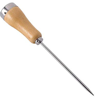 GLOGLOW Eispickel, tragbarer Edelstahl-Eispickel, Küchenwerkzeug mit Holzgriff, Ahle Stanzer, Küchenhelfer