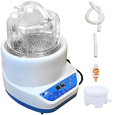 Olla de vapor para sauna portátil,generador de vapor de 4 l,baño de sauna,220 V 2000 W con control remoto, máquina de fumigación de spa para el hogar con pantalla de temporizador,ajuste de 16 niveles
