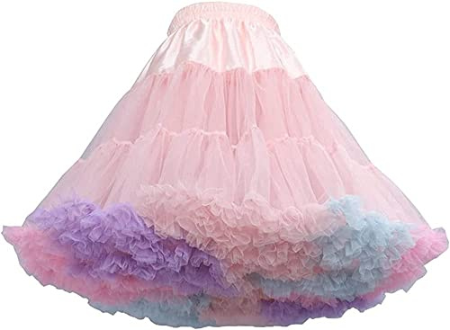 SSDH Weiche Chiffon Petticoat Tüll Tutu Rock Damen Tutu Kostüm Petticoat Ballett Tanz Rock