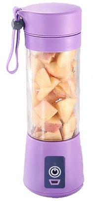 Maizoon Tazza per mescolare singola Viola USB Ricarica rapida Tazza per succo Sei lame Rotazione ad alta velocità Palmare Frutta e verdura Succo Frullato per uso domestico Vita sana