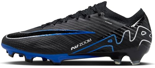 Nike Soccer Shoe Zoom Vapor 15 Elite Fg, Black/Chrome-Hyper Royal, DJ4978-040, 44 EU (10 US)