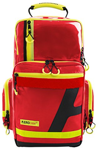 AEROcase Pro1R PL1C Notfallrucksack Plane inklusive Modultaschen (Rot)