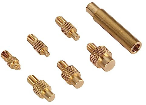 Heat Set Insert Tips, Soldering Tip Set M2 M2.5 M3 M4 M5 M6 1/4 Inch M8 Universal 936 Soldering Iron Tips 3D Printer Parts