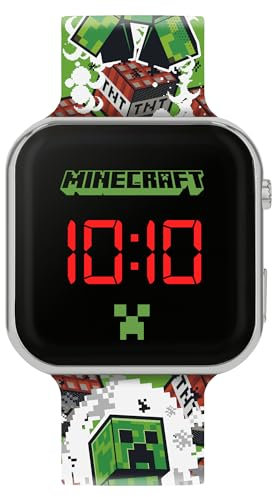Accutime Disney Jewelry Disney Minecraft LED Watch Grün MIN4181