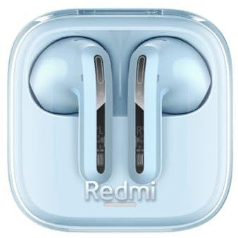 XIAOMI Redmi Buds 6 Active Wireless Earbuds, 14.2mm Dynamic Driver, Clear Call with Dual Mic, Bluetooth 5.4, 30-Hour Battery Life, Lightweight Design – Transparent Blue