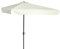 Outsunny Halber Sonnenschirm - Balkonschirm 5 Metallstreben 2,3 x 1,3 x 2,49 m Polyester High Density Creme