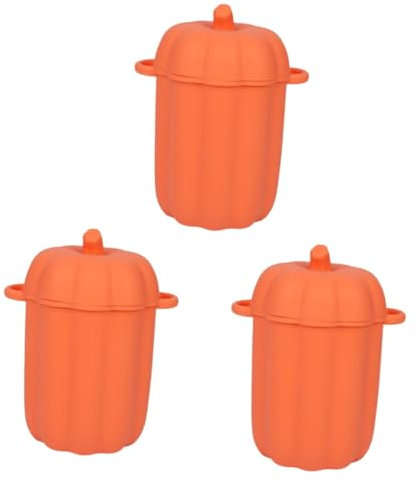 Didiseaon 3 Pz barattolo di grasso di pancetta portagrasso per cucina filtro dell'olio da cucina olio di cocco olio grasso separatore olio per cottura Container grasso Gel di silice Orange