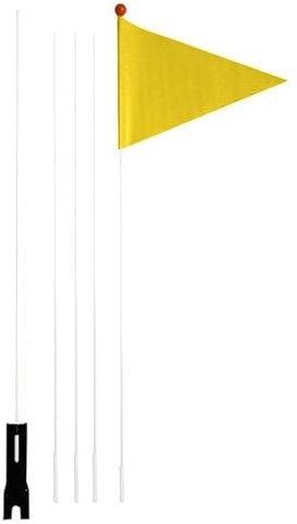 Banderín para bicicleta para niños, bandera de seguridad de 2,2 metros, con varilla de fibra de vidrio, resistente a la intemperie, resistente al desgarro, para niños, adultos, exteriores, accesorios