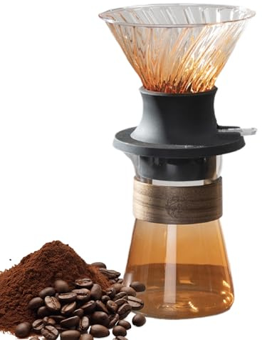 Kit de cafetière à piston pour-over avec gobelet d' | Outil amovible avec filtration rapide pour la maison, le dortoir, l'hôtel, le camping | Pour la maison, l'appartement, l'appartement