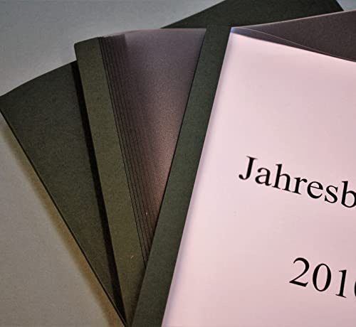 Thermobindemappen DIN A4, Leinenstruktur Dunkelgrün/transparent satiniert, VPE = 50 Stück (8,0 mm = 56-75 Blatt)