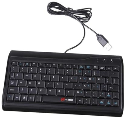 kesurpae Mini-tangentbord med ljudavstängning, stabil drift, kontorsarbete, bekvämt och enkelt att använda, liten statur, högkvalitativ PVC-trådbunden mini-ljudavstängning och kan användas på alla
