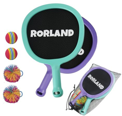 Set De 2 Raquetas Bádminton Niño Con Pelotas Ideal Para Bádminton Tenis O Playa (5-8 Años) Juego Interactivo Familiar En Parque Playa O Césped La Mejor Opción Para Regalos De Cumpleaños Y Navidad
