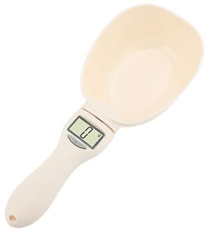 Bewinner Báscula de Cuchara Medidora Digital con Pantalla LCD, Báscula de Cocina de 1 G a 800 G con 5 Unidades (/ml/cup/oz/fl.oz), Cuchara Medidora de Alimentos para Hornear