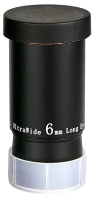 Telescope Eyepiece, 1.25 Telescope Eyepiece Kit 6/9/20mm 66° Ultra Wide Angle FMC Eyepiece Set ，Parts(6mm)