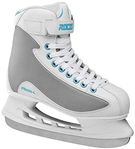 Roces Patins à Glace pour Femme RSK 2 - Blanc/Bleu - Pointure 36