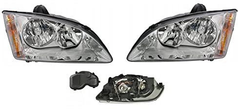 EASYSHOP24H Set Fari Anteriori per Focus MK2 2004-2007 H1/H7 Regolazione Elettrica