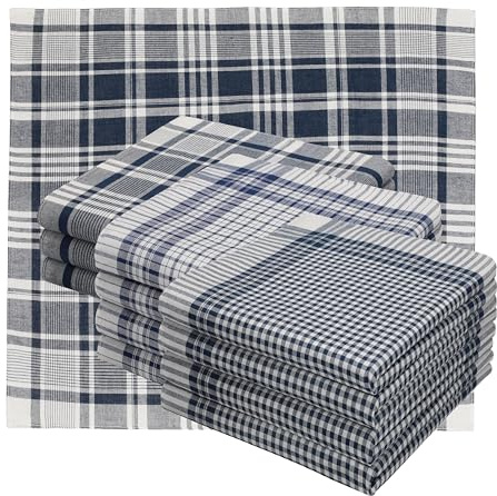 Betz Stofftaschentücher Herren 12 Stück – 100% Baumwolle – Größe 40x40 cm – Klassisches Taschentuch Set – Waschbar & langlebig - Serie Leo 4 Dessin 8