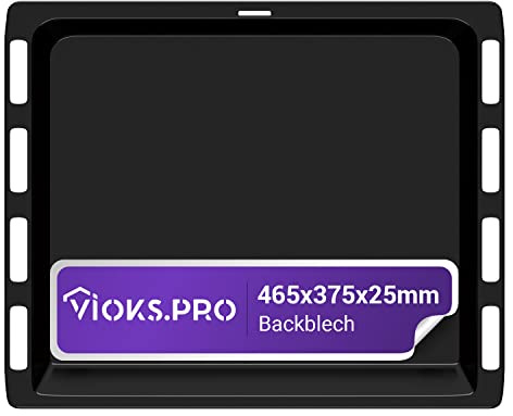 Vioks.pro Backblech 46 x 37 cm 465x375х25 mm Ersatz für 00742635 Bosch Siemens Backblech - Fettpfanne Backofen - Blech Ofen Bosch Siemens Constructa