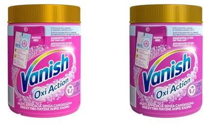 Vanish Oxi Action Multipower Polvere Rosa, Smacchiatore per Capi Colorati, 1 Confezione da 2 kg di Smacchiatore per Bucato, Additivo Lavatrice Multiazione senza Candeggina