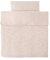 Noukie's - Bettbezug – Bali – Mokka & Snow – Taupe – 100 x 140 cm