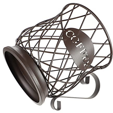 FUNOMOCYA Porte-capsules Comptoir Café de Marron en Grosse Métal Capacité Organisateur Élégant Rangement Pratique des Dosettes