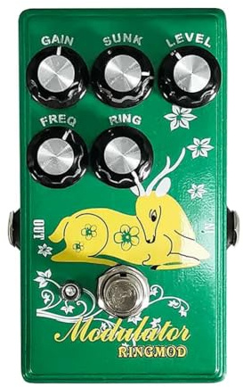 Etyrerre Efecto de Guitarra Eléctrica Ringmod Pedal de Modulación Múltiple Pedal de Efecto Modulador de Anillo, Accesorios de Pedal de Guitarra