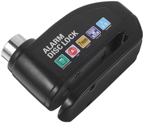 Cabilock Candado Tecnología Antirrobo Alarma Integrada Alarma Disco de Freno Material Aleación de Aluminio para Motocicleta y Bicicleta de Carretera