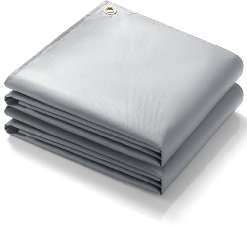 PAWBOSE 4x6ft Welding Blanket, Silicone Coated Fiberglass Fire Blanket for Welding & Cutting - Heavy Duty Fireproof Protection with Storage/Carry Bag for Indoor & Outdoor Use(2 Pack)