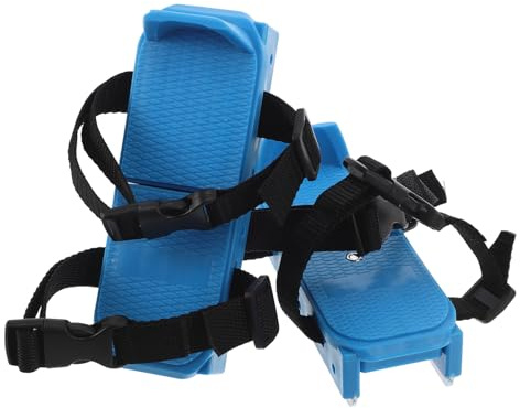 VILLCASE Botas de Esquí para Pequeños Impermeables Azules, Botas de Nieve para Niñas, Calzado Aislante para Invierno, Soporte Ajustable para Principiantes en Actividades al Aire Libre