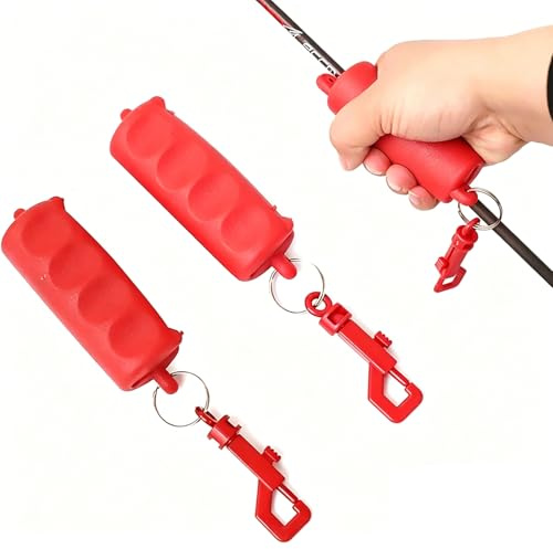 2 Stück Pfeilzieher Bogenschießen, Bogenschießen Zubehör, Bogensport Zubehör, Silikon Pfeil Puller, Pfeilzieher Silikongreife mit Gürtelclip, Sicher, rutschfest, Hände Schützen Zubehör Pfeilzieher