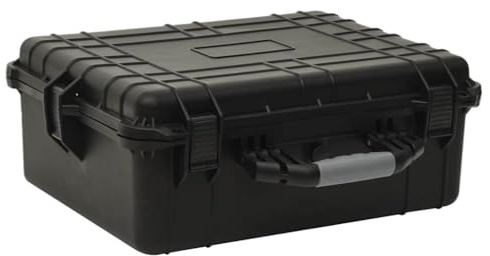Kaloriko Flygväska bärbar svart 55 x 43 x 21 cm PP ABS stötsäker vattentät med skum vadderad för kamera fotoväska tillbehör arrangör för utomhus resor DSLR spegelreflexkamera