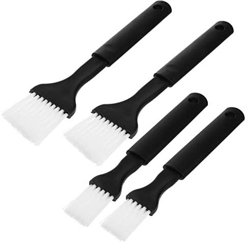 OUNONA 4piezas Pinceles De Nylon para Repostería y Cocina y Cepillos Plásticos para Basting y Barbacoa Limpieza y Agarre Cómodo