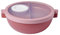 Mepal Basic bento lunch bowl Vita, Multi-Compartment, Extra dressing container and tray, Bento box, Salad lunch box, 1500 ml, Vivid mauve