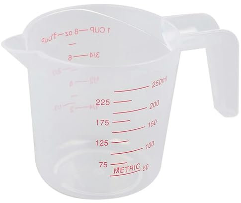 YXDP Vaso medidor de plástico, Vaso Graduado, báscula de Agua, Botella, Herramienta para Hornear en la Cocina