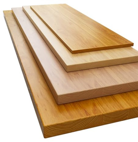 LVLDAWA Tablero Carnicero Madera Maciza, Bancos Trabajo Cocina Impermeables Sin Terminar, Tabla Cortar para Lavadora Secadora Veta, Ideal para Oficina