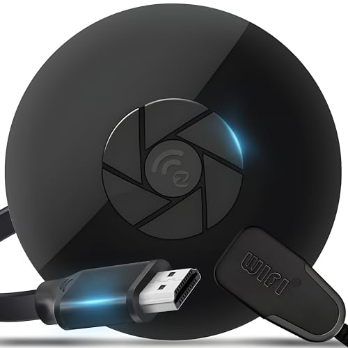 Retoo 4K trådlös HDMI-adapter, 1080P HD Dongel-skärmmottagare, skärmspeglingsadapter, plug and play, stabil skärmspegling för TV/projektor/bildskärm, kompatibel med smartphone