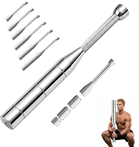 6-in-1 Adjustable Macebell, 3-8kg Steel Clubs Mace for Strength Training, Indian Clubs Steel Clubbell with Non-Slip Grip for Full Body, Muscles, Shoulder, Grips & Forearms Workouts