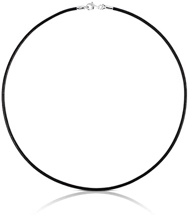 TOUS Damen-Halsband aus Leder mit Verschluss aus Sterlingsilber, 40 cm lang, vielseitig und klassisch, Choker-Kollektion