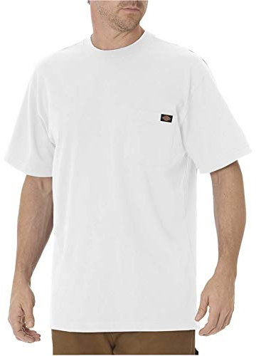 Dickies Short Sleeve Cotton Adults White Extra Extra Large Mens